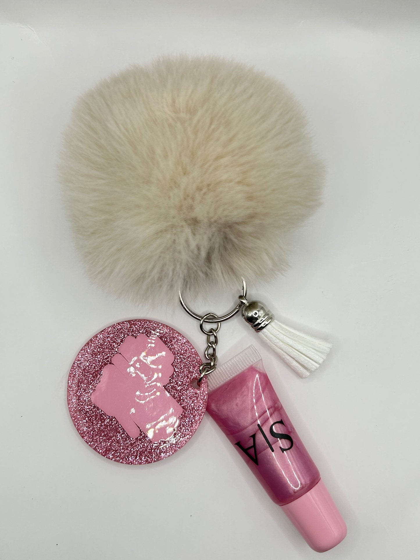 White and Pink Heart